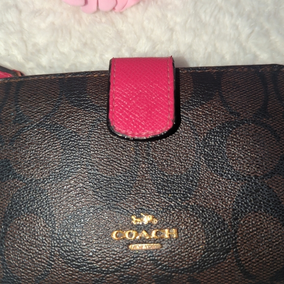 Coach Brown and Pink Wallet - Picture 2 of 5